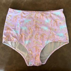 Kortni Jeane Zoo Animals Regular High Waist Bottoms
